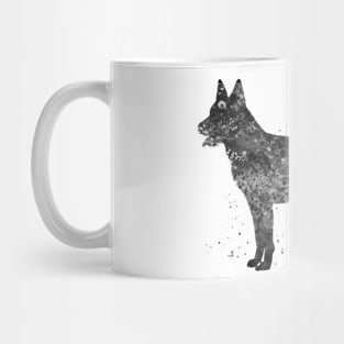 dutch shepherd dog black and white Mug